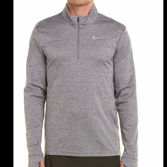 Nike Pacer Plus Dri- Fit Half Zip Running Top Soulcycle 929485-036 Size S GRAY - Picture 1 of 7
